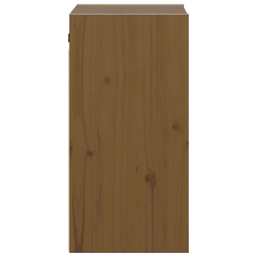 Armoires murales 2pcs Marron miel 30x30x60cm Bois de pin massif - 8