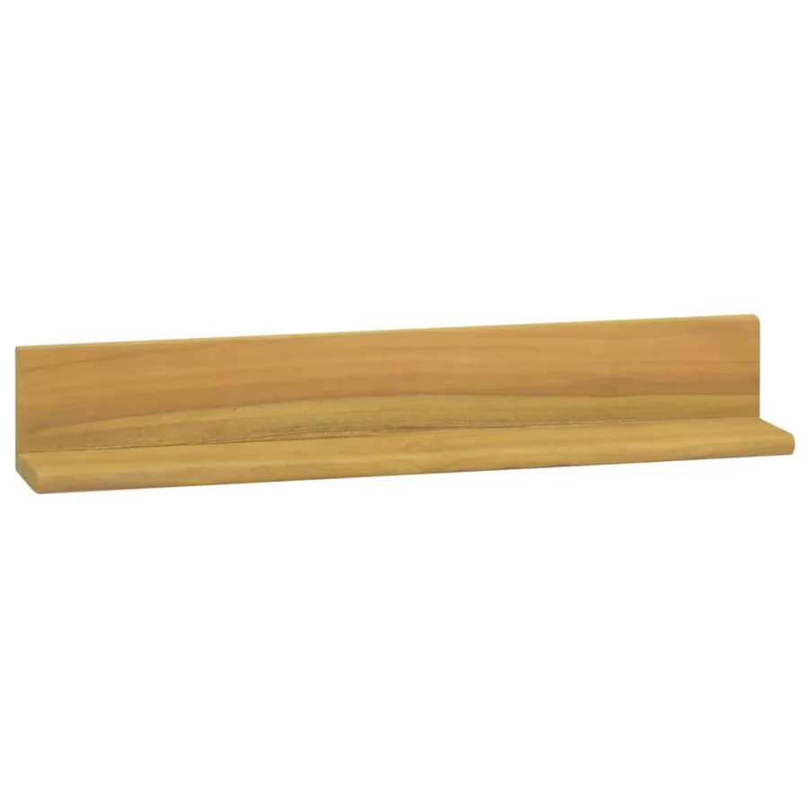 Étagères murales 2 pcs 60x10x10 cm Bois de teck massif - 2