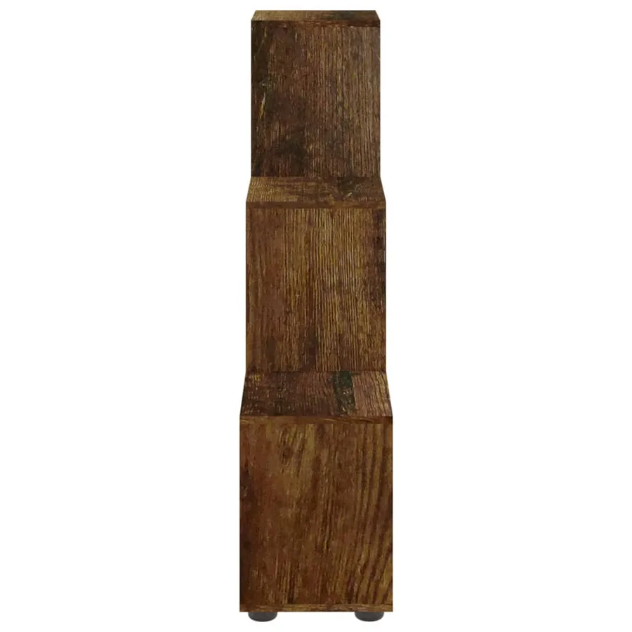 Bibliothèque escalier Chêne fumé 107 cm Bois d'ingénierie - 5