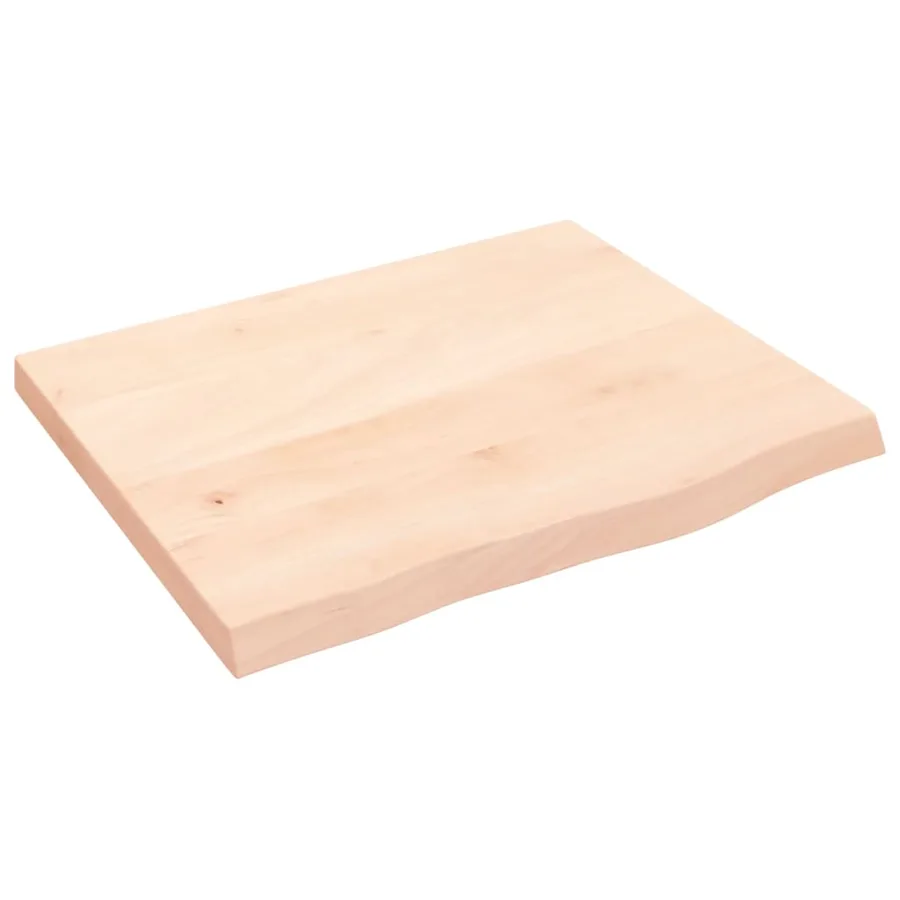Étagère murale 60x50x(2-4) cm bois de chêne massif non traité - 2