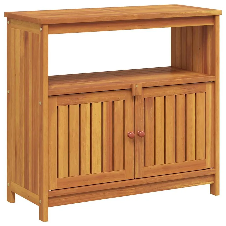 Table console de jardin 80x35x75 cm bois massif d'acacia - 2