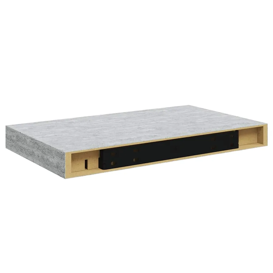 Étagères murales flottantes 4 pcs gris béton 40x23,5x3,8 cm MDF - 9