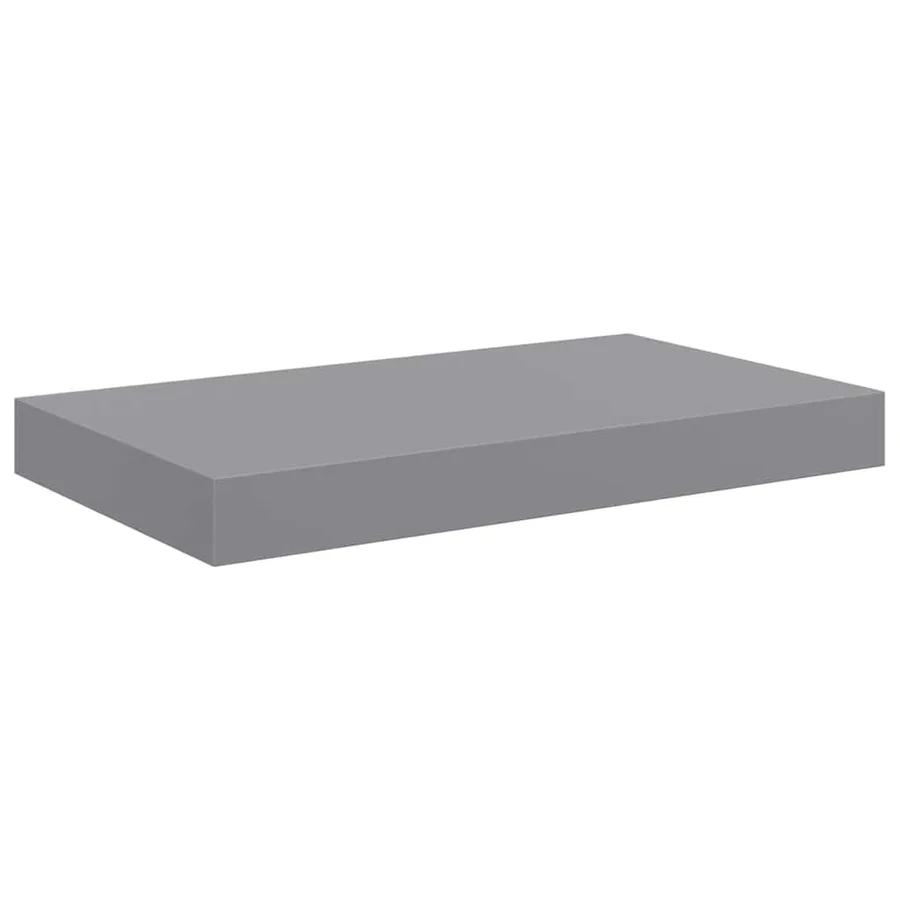 Étagères murales flottantes 2 pcs Gris 40x23,5x3,8 cm MDF - 6