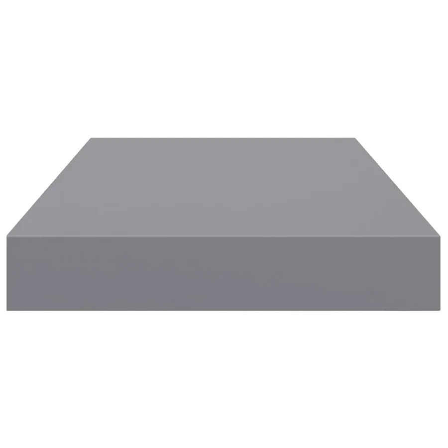 Étagères murales flottantes 2 pcs Gris 40x23,5x3,8 cm MDF - 8