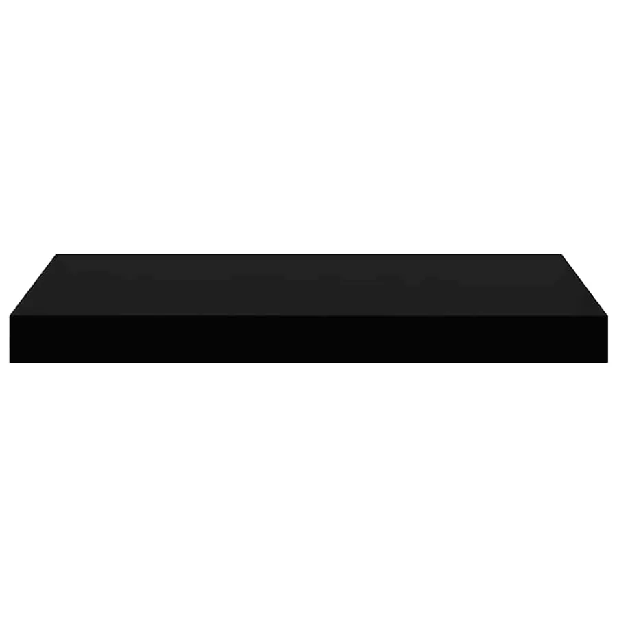 Étagère murale flottante Noir brillant 50x23,5x3,8 cm MDF - 6