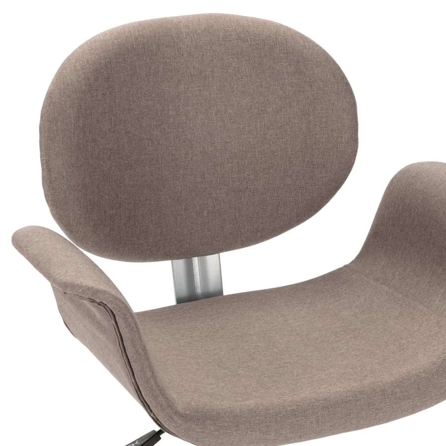 Chaises pivotantes à manger lot de 4 taupe tissu - 7