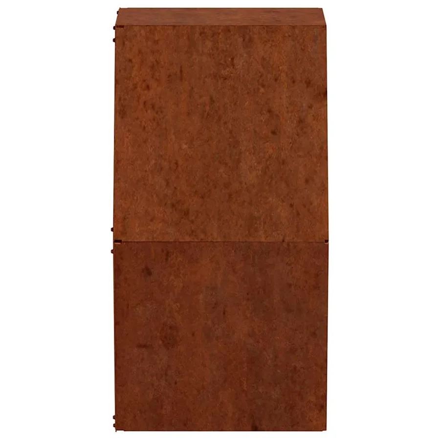 Jardinières murales 2 pcs Rouillé Acier corten 46x10x40 cm - 7