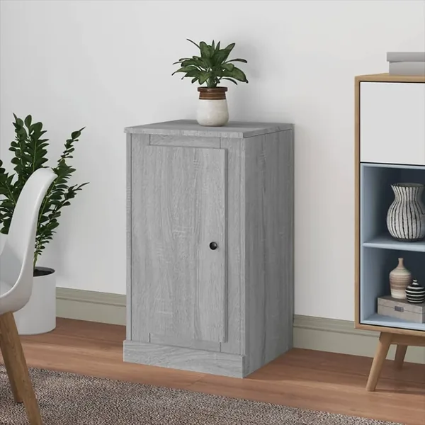 Buffet sonoma gris 37,5x35,5x67,5 cm bois d'ingénierie