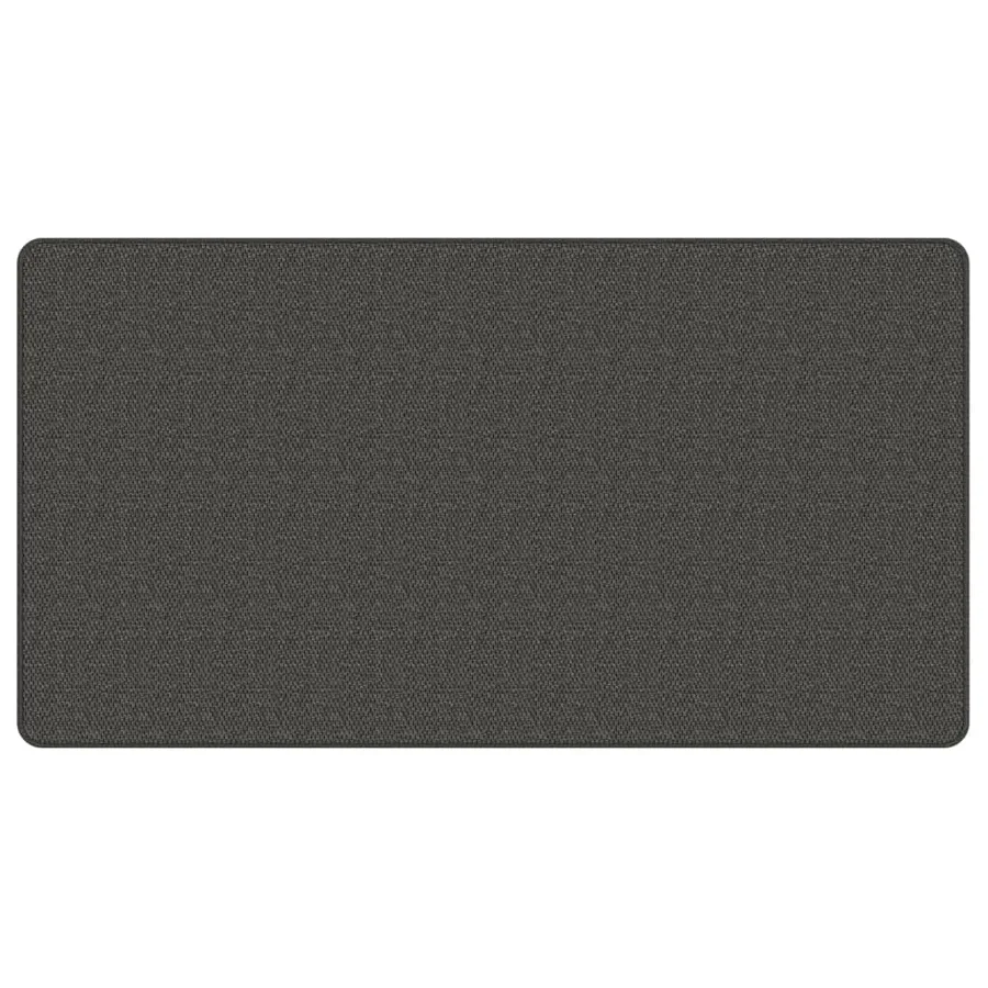 Tapis de couloir aspect sisal anthracite 80x150 cm - 3