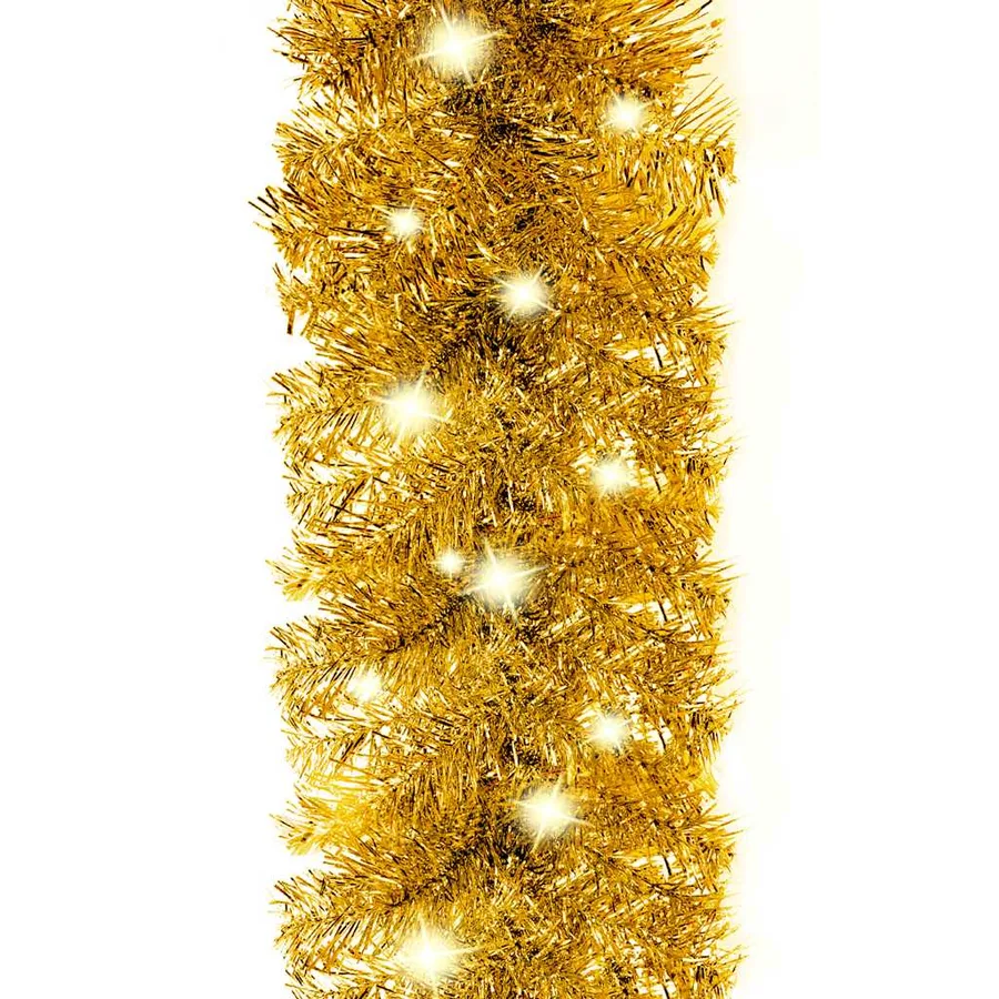 Guirlande de Noël avec lumières LED 10 m Doré - 7
