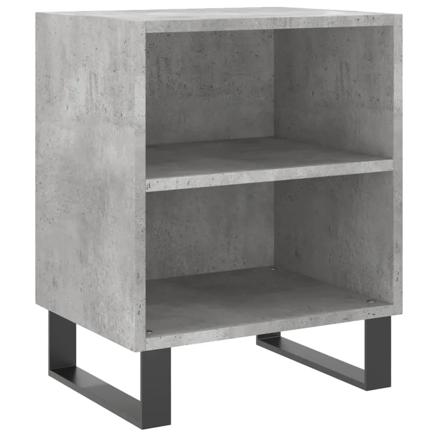 Tables de chevet 2 pcs gris béton 40x30x50 cm bois d'ingénierie - 4