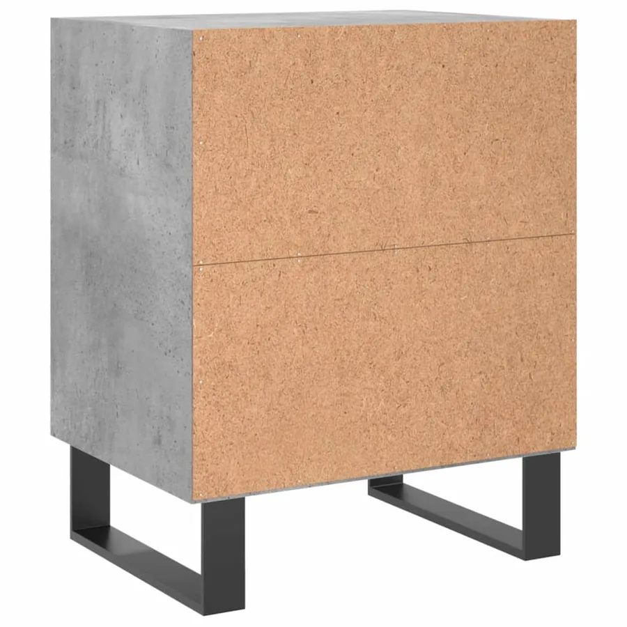 Tables de chevet 2 pcs gris béton 40x30x50 cm bois d'ingénierie - 7