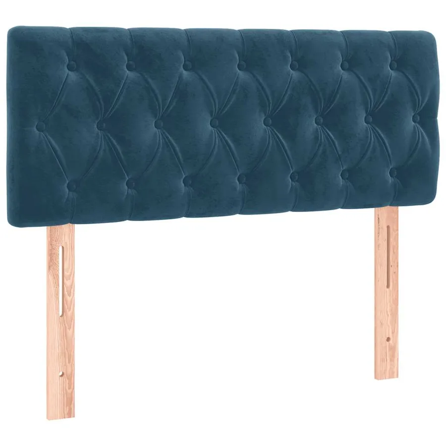 Tête de lit Bleu foncé 100x7x78/88 cm Velours - 2