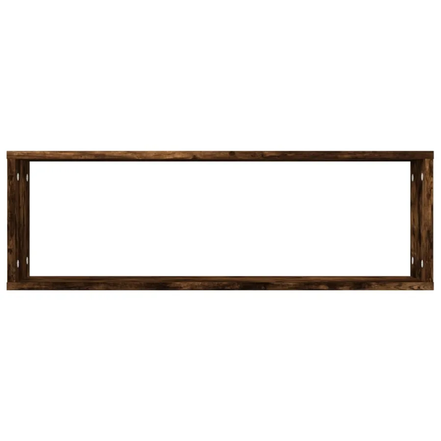 Étagères murales cubiques 2 pcs Chêne fumé 80x15x26,5 cm - 6