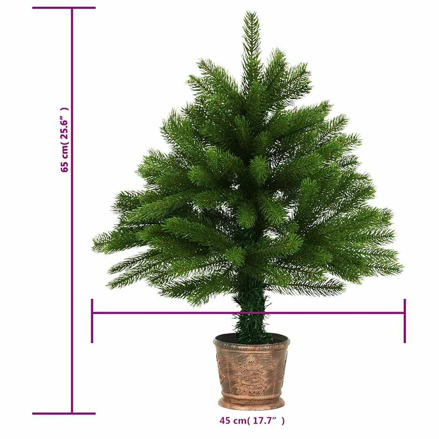Arbre de Noël artificiel pré-éclairé et boules 65 cm vert - 13