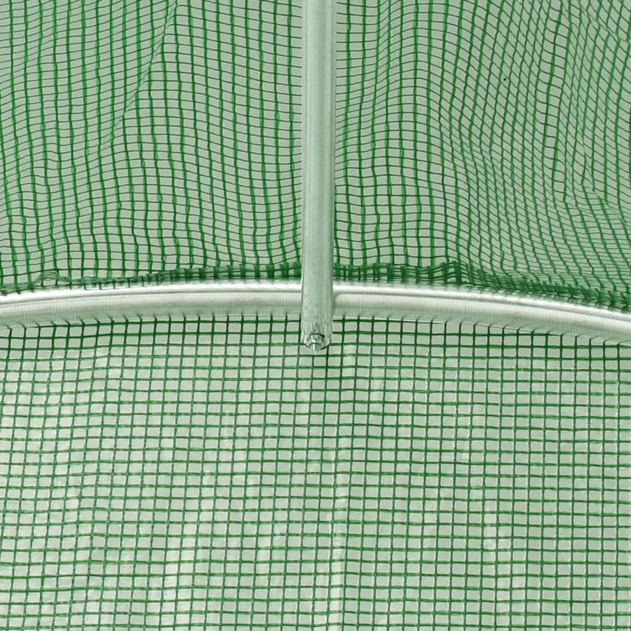 Serre avec cadre en acier vert 40 m² 8x5x2,3 m - 9