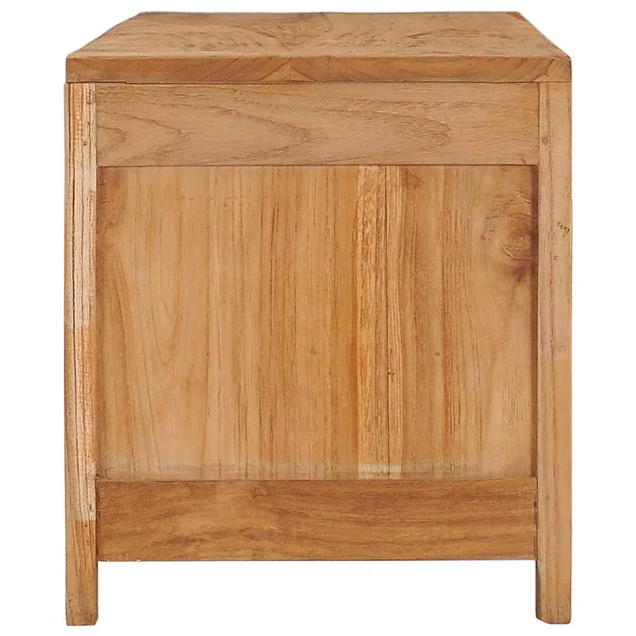 Meuble TV 100x30x35 cm bois de teck massif - 3