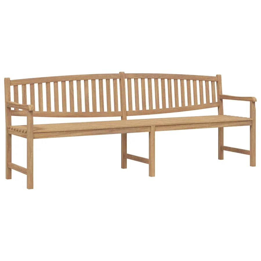 Banc de jardin 228x59,5x90 cm bois de teck solide - 2