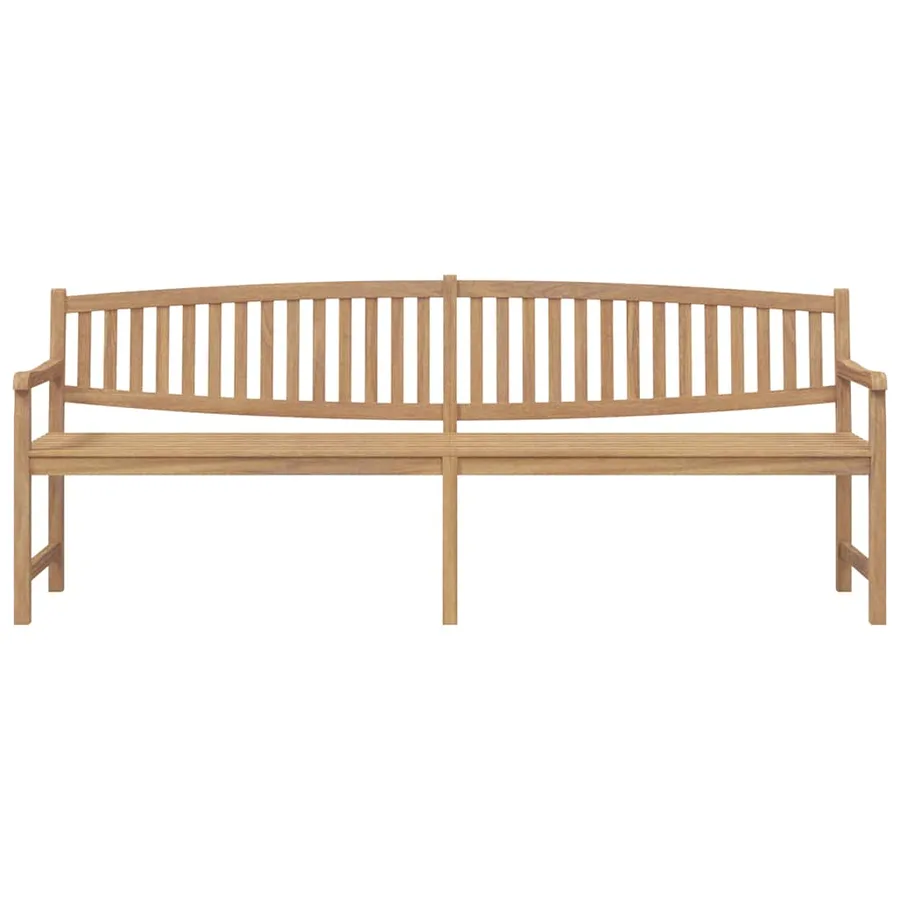 Banc de jardin 228x59,5x90 cm bois de teck solide - 3