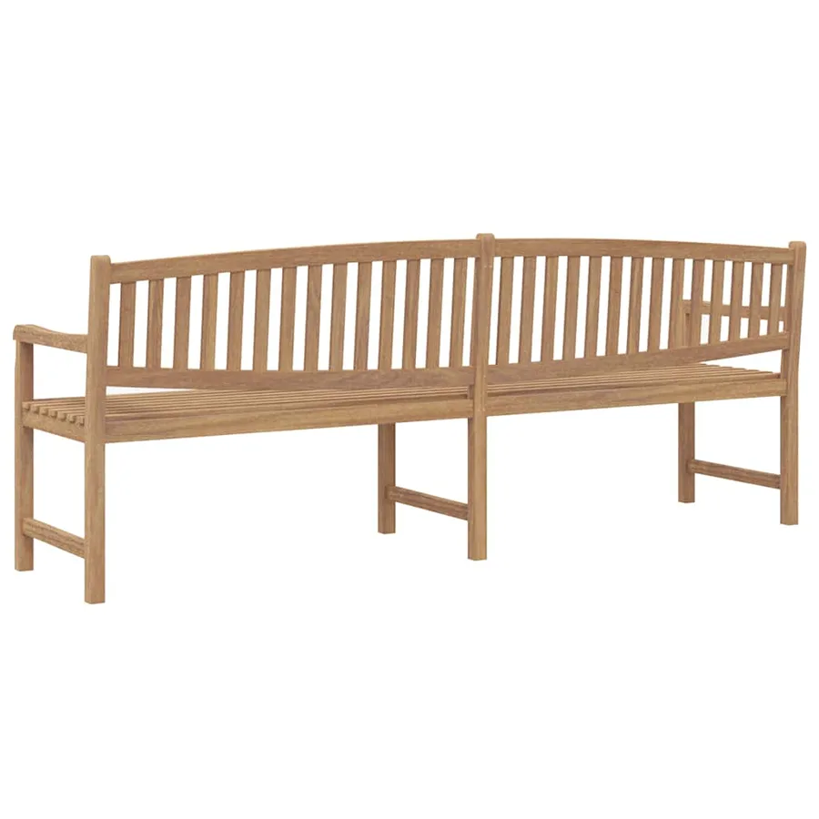 Banc de jardin 228x59,5x90 cm bois de teck solide - 5