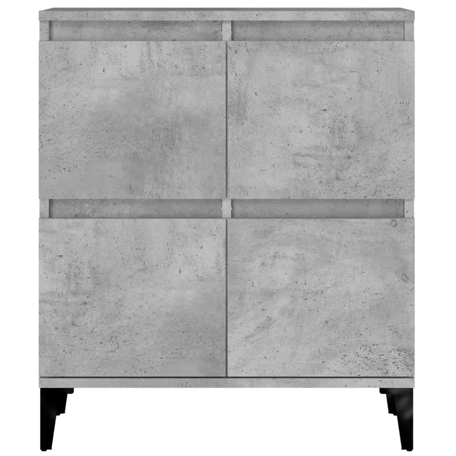 Buffet Gris béton 60x35x70 cm Bois d'ingénierie - 6