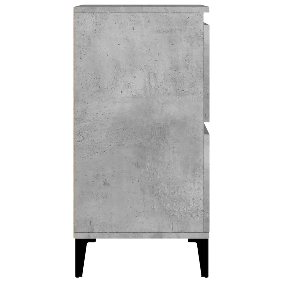 Buffet Gris béton 60x35x70 cm Bois d'ingénierie - 7