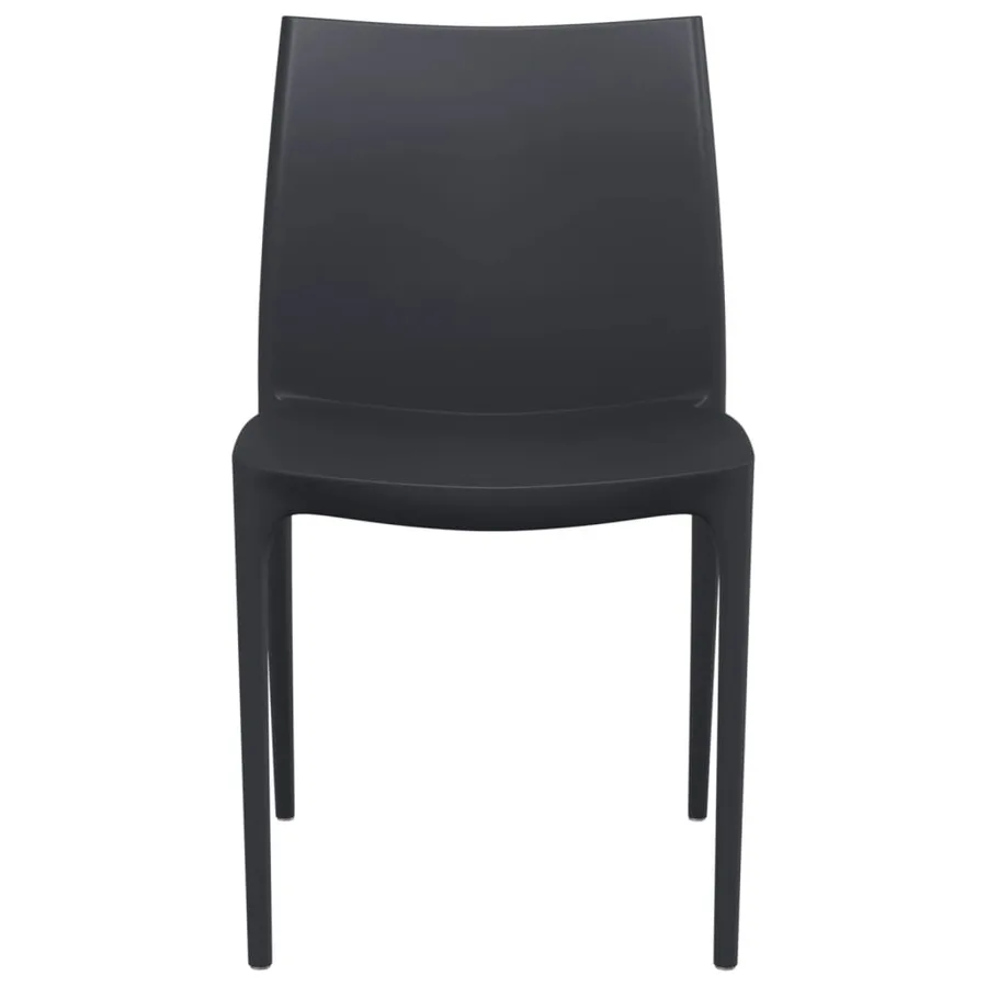 Chaises de jardin lot de 2 anthracite 50x46x80 cm polypropylène - 4