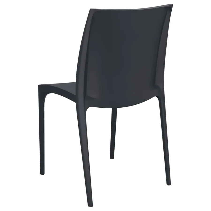 Chaises de jardin lot de 2 anthracite 50x46x80 cm polypropylène - 6