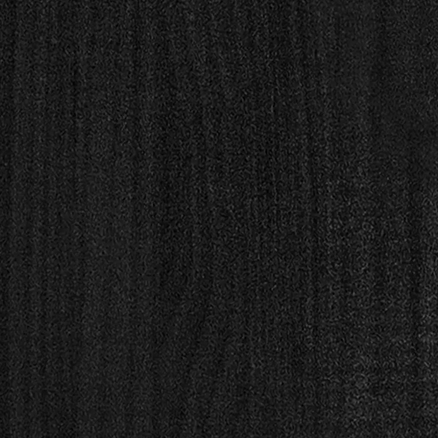 Bibliothèque/Séparateur de pièce Noir 100x30x103 cm Pin massif - 7