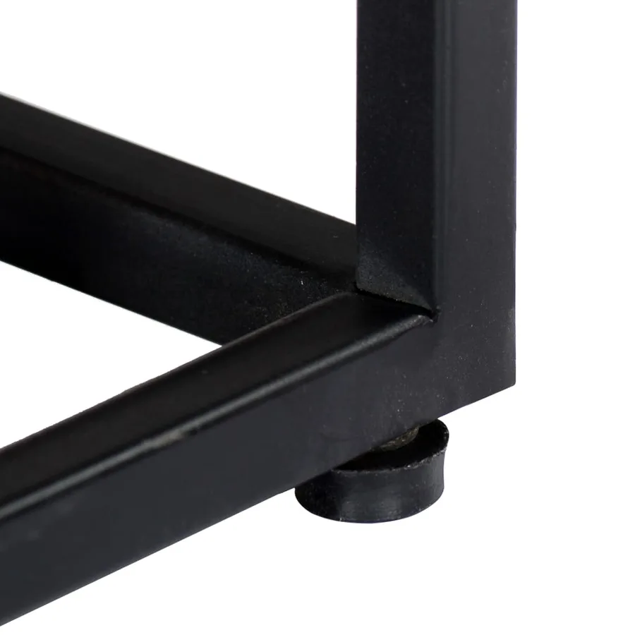Meuble TV 120 x 30 x 40 cm Bois de récupération massif et acier - 10