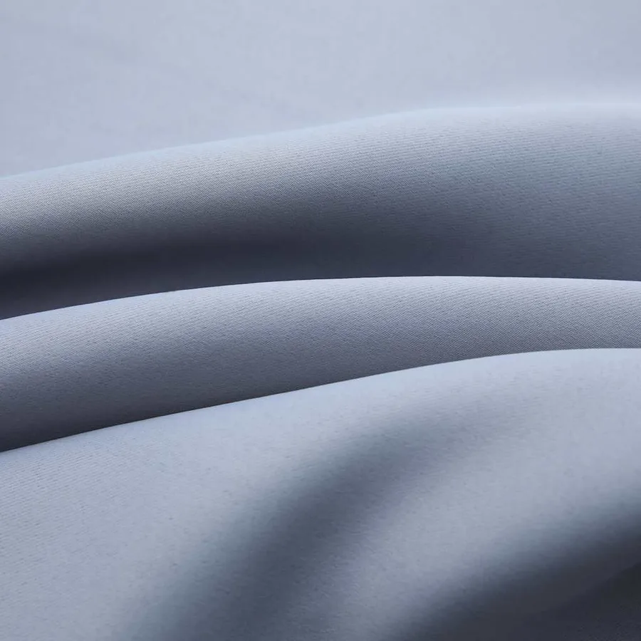Rideaux occultants avec anneaux en métal 2 pcs Gris 140x245 cm - 4