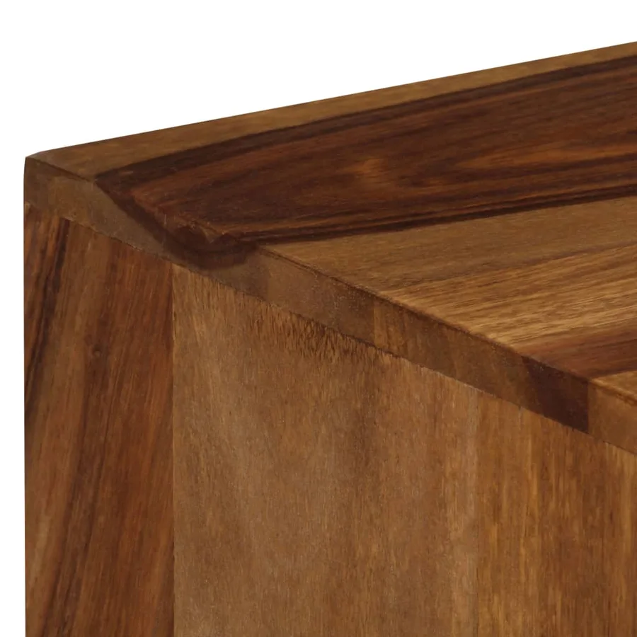 Meuble TV 140x30x40 cm bois massif - 8