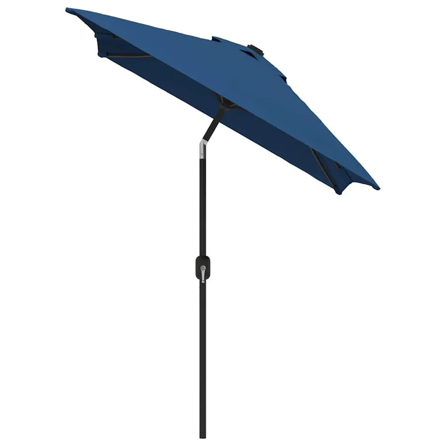 Parasol d'extérieur avec poteau en métal 300x200 cm Azuré - 3
