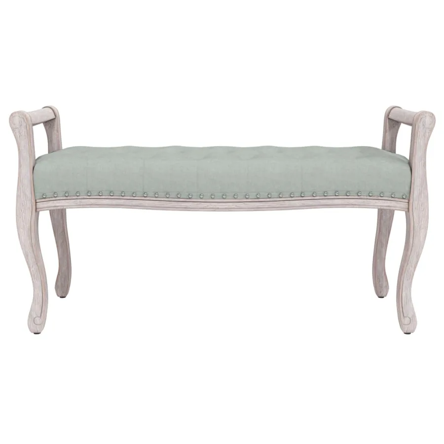 Banc Gris clair 110x45x60 cm Velours - 3
