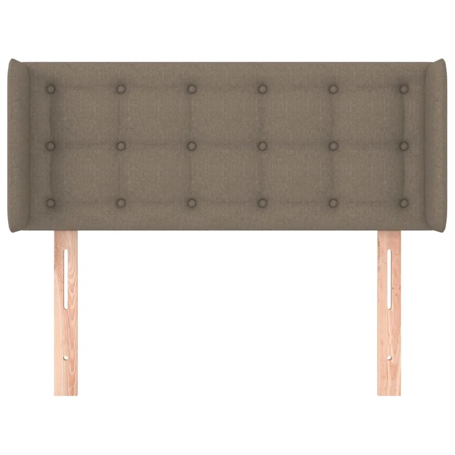 Tête de lit avec oreilles Taupe 103x16x78/88 cm Tissu - 3