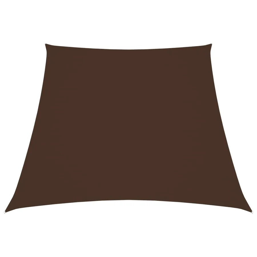 Voile de parasol Tissu Oxford trapèze 2/4x3 m Marron