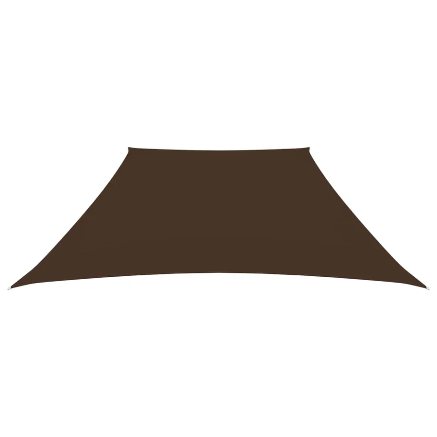 Voile de parasol Tissu Oxford trapèze 2/4x3 m Marron - 2