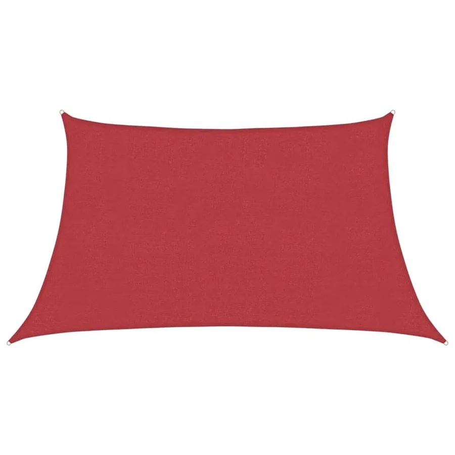 Voile d'ombrage 160 g/m² Rouge 3/4x2 m PEHD - 2