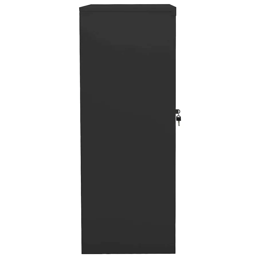 Armoire de bureau Anthracite 90x40x105 cm Acier - 3
