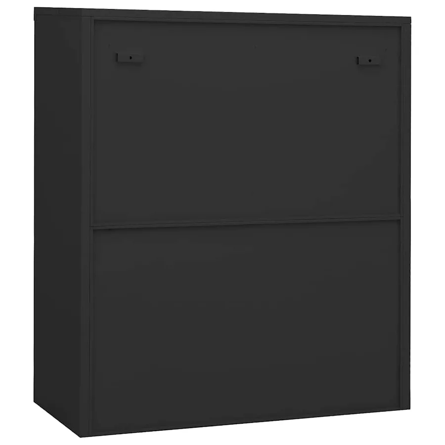 Armoire de bureau Anthracite 90x40x105 cm Acier - 4