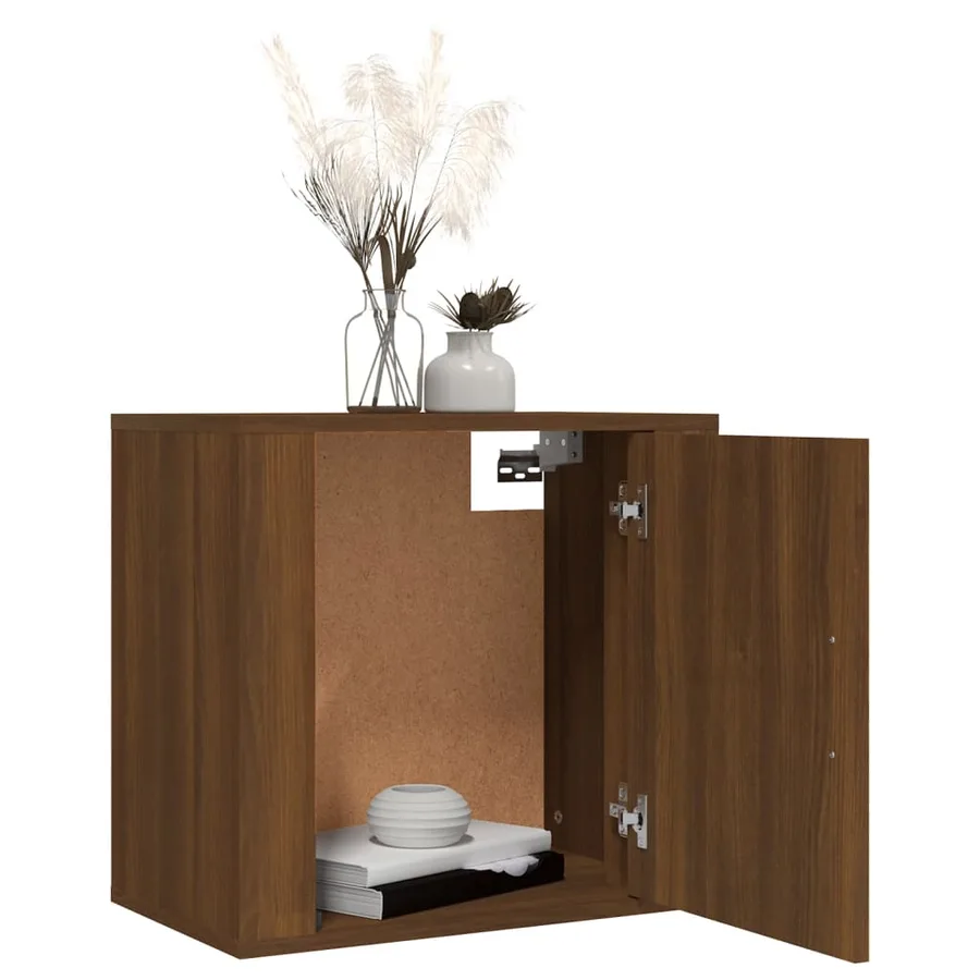 Tables de chevet murales 2 pcs Chêne marron 50x30x47 cm - 4