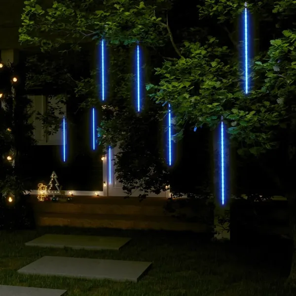 Guirlandes lumineuses 8 pcs 50 cm 288 LED bleu