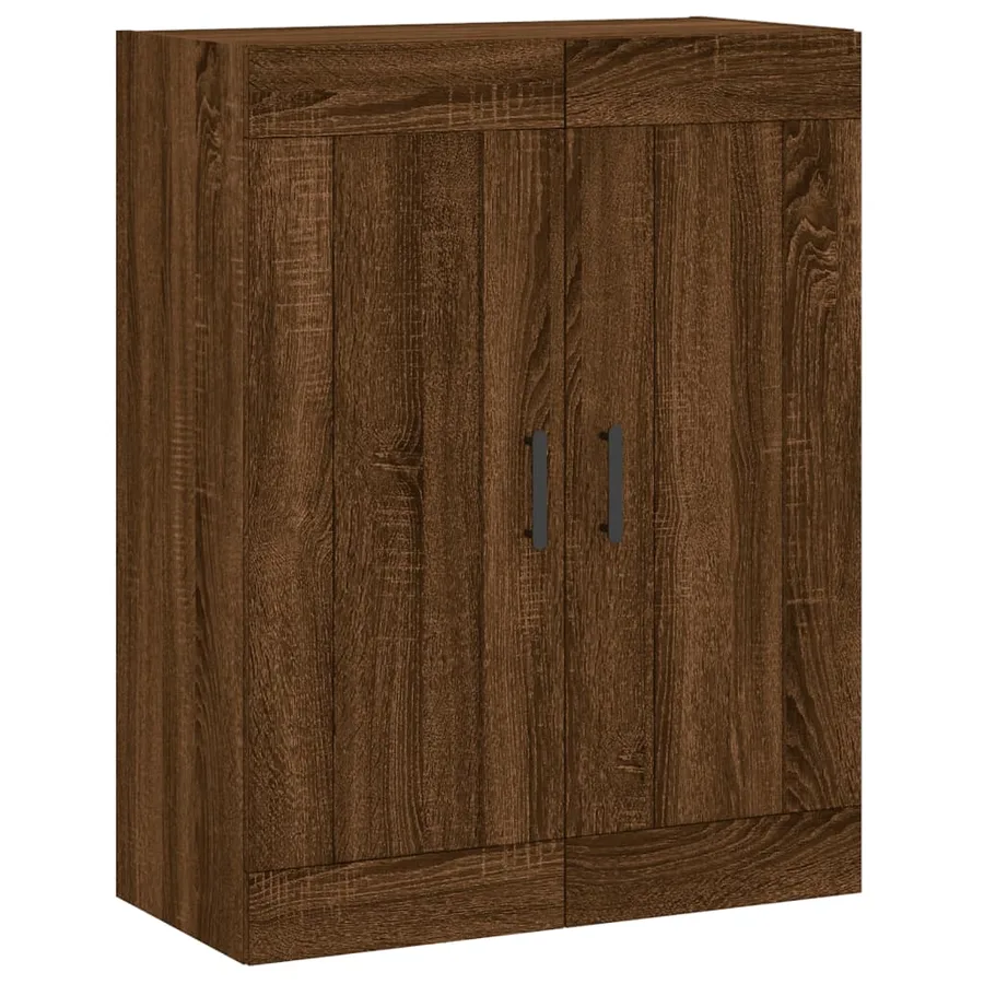 Armoire murale chêne marron 69,5x34x90 cm bois d'ingénierie - 2