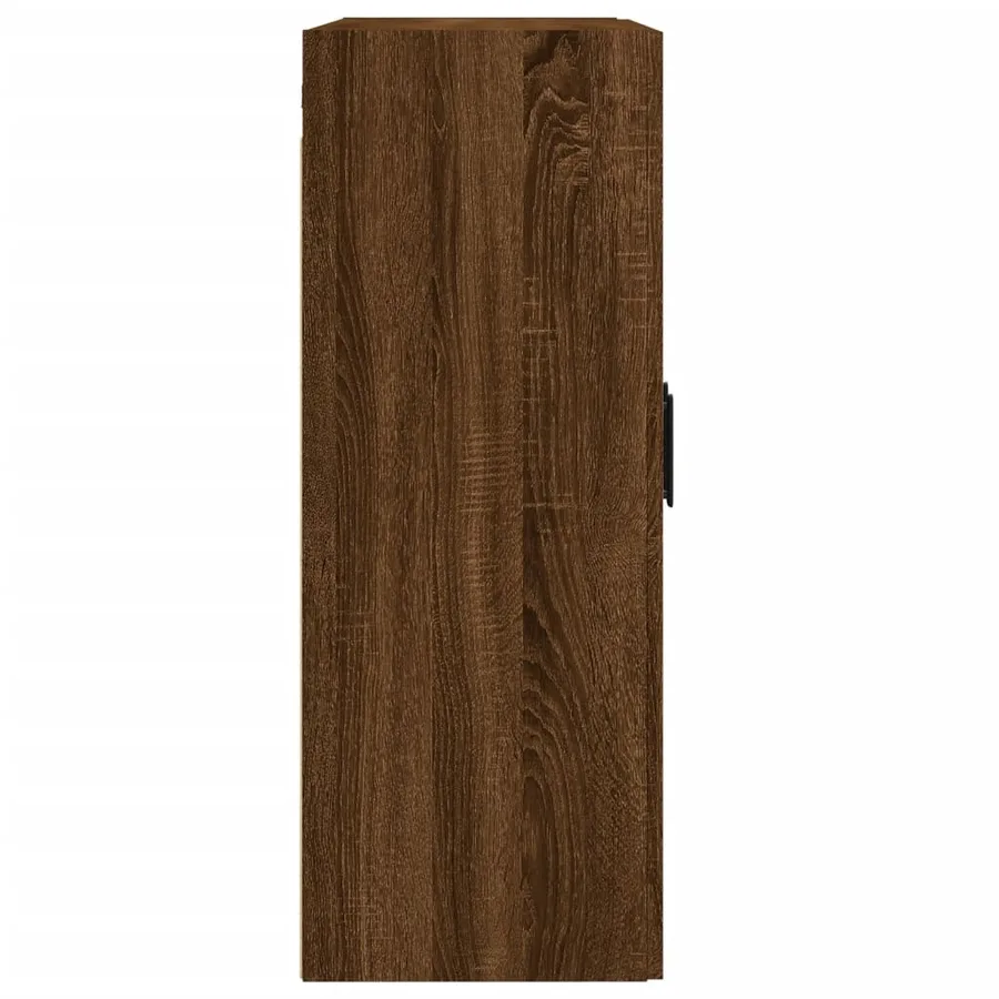 Armoire murale chêne marron 69,5x34x90 cm bois d'ingénierie - 8