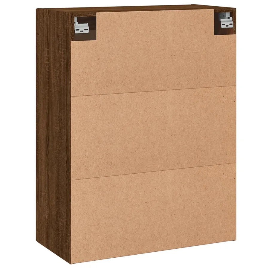 Armoire murale chêne marron 69,5x34x90 cm bois d'ingénierie - 9