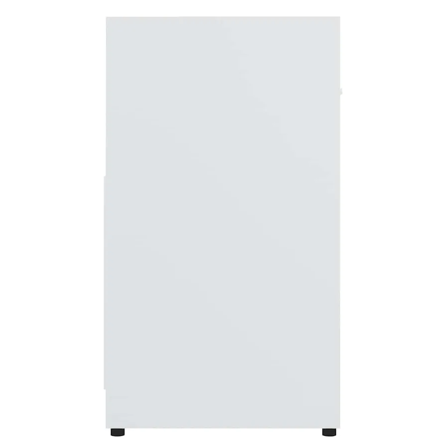 Armoire de salle de bain Blanc 60x33x61 cm Bois d'ingénierie - 7