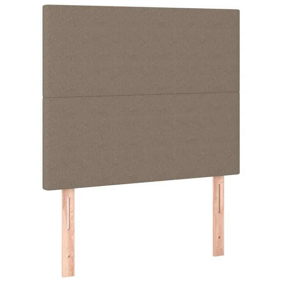 Sommier à lattes de lit avec matelas Taupe 90x200 cm Tissu - 5