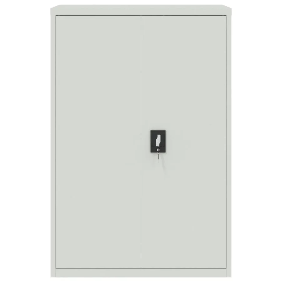 Armoire de bureau 90x40x140 cm Acier Gris - 3