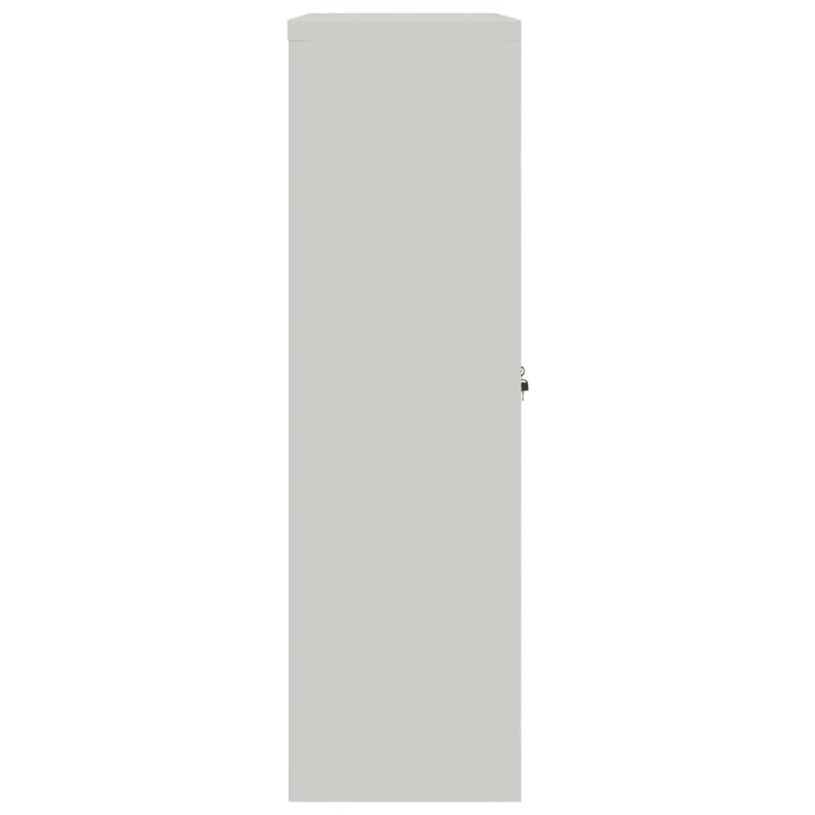 Armoire de bureau 90x40x140 cm Acier Gris - 5
