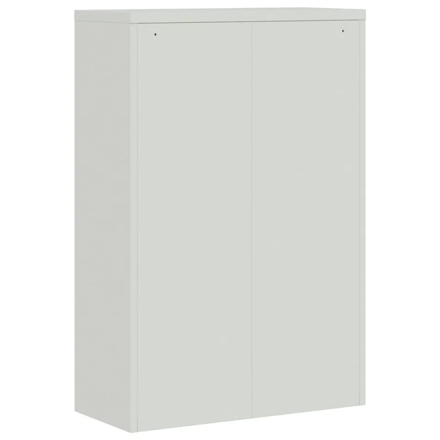 Armoire de bureau 90x40x140 cm Acier Gris - 6